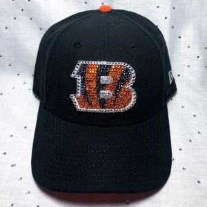 New Bling Cincinnati Bengals "B" Swarovski Hat